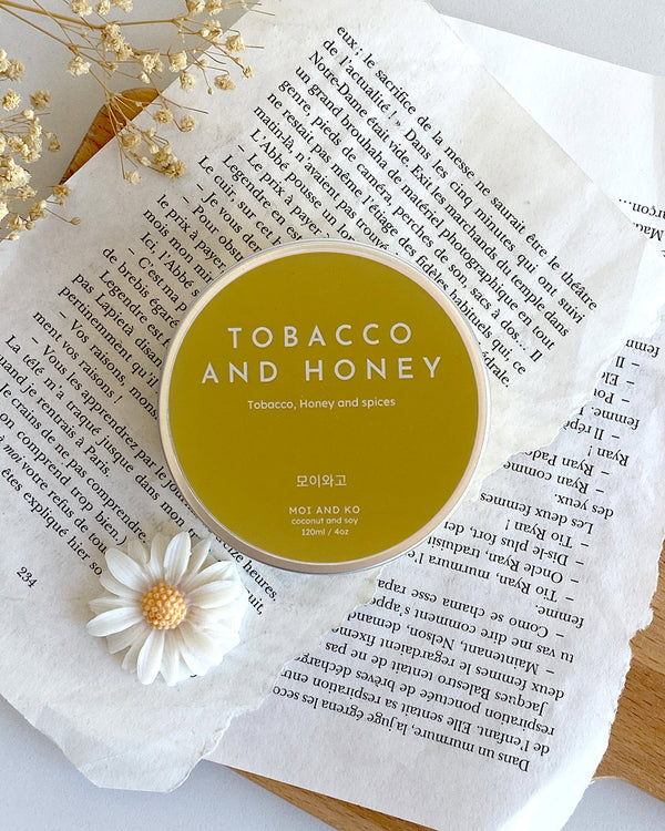 Tobacco and Honey - 120ml Candle Tin